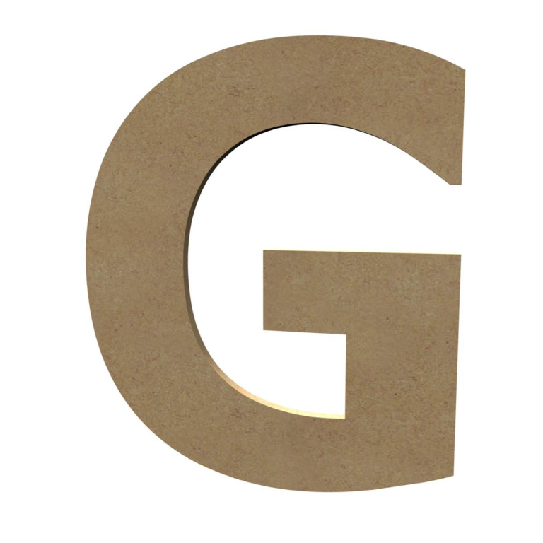 Gomille MDF Großbuchstabe G 20 cm