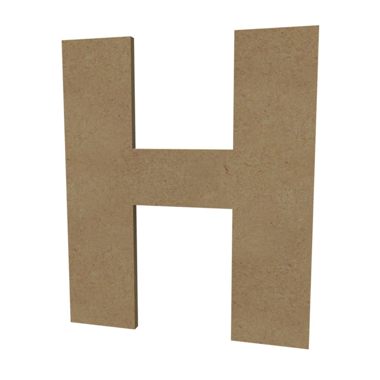 Gomille MDF Großbuchstabe H 20 cm