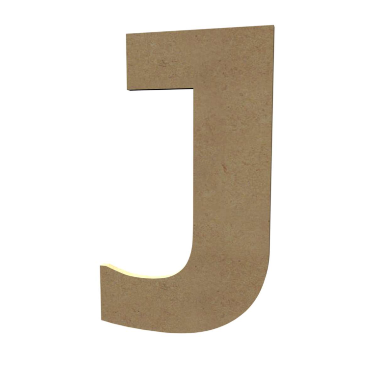 Gomille MDF Capital Letter J 20 cm