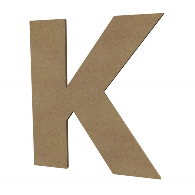 Gomille MDF Hoofdletter K 20 cm