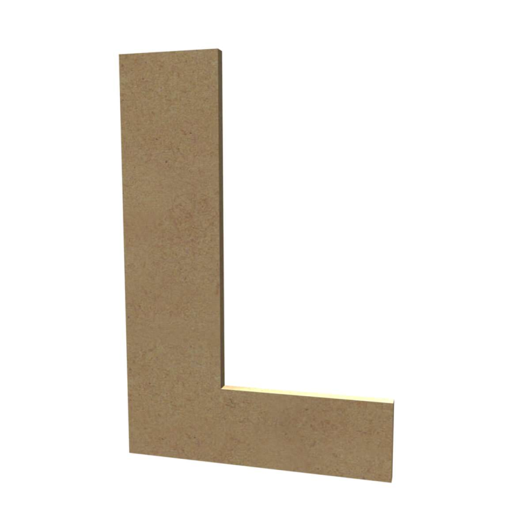 Gomille MDF Capital Letter L 20 cm