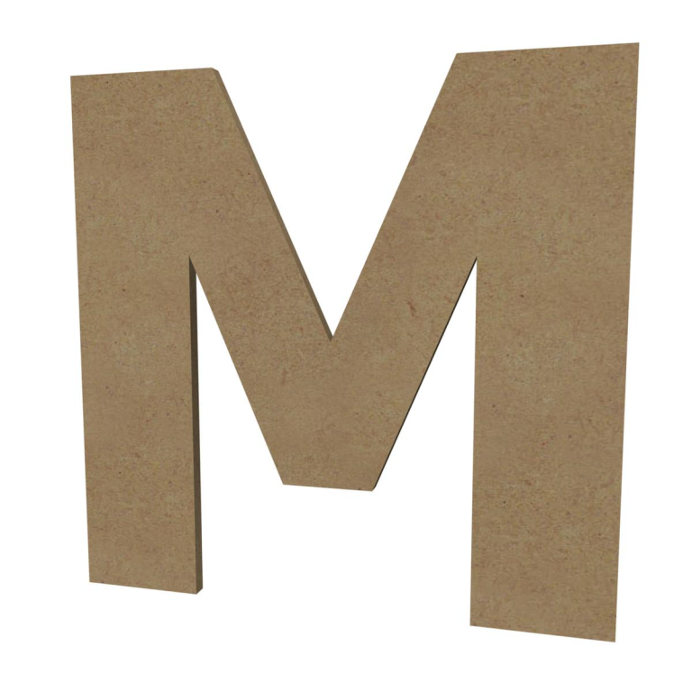 Gomille MDF Hoofdletter M 20 cm