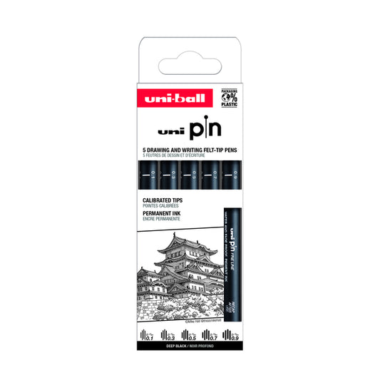 Uni-Ball Pin ASP8 Set 5 Stuk