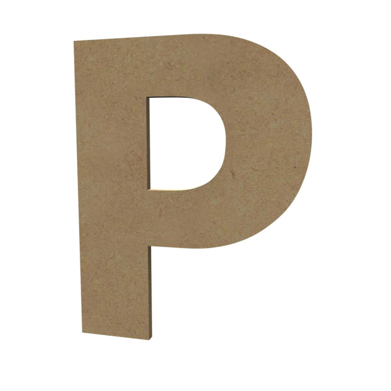 Gomille MDF Hoofdletter P 20 cm