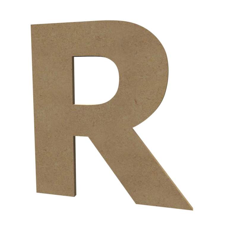 Gomille MDF Hoofdletter R 20 cm