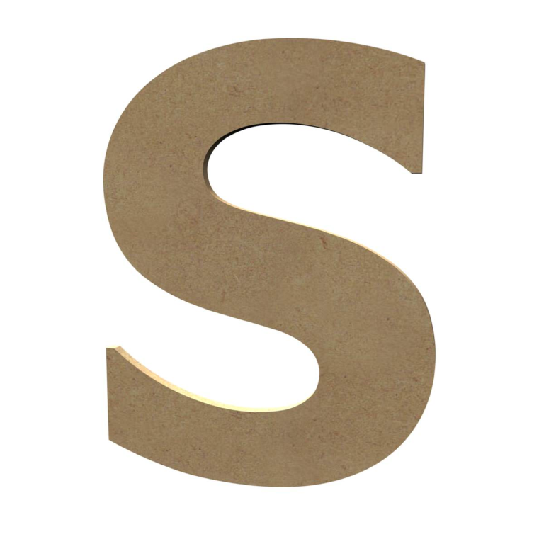 Gomille MDF Hoofdletter S 20 cm