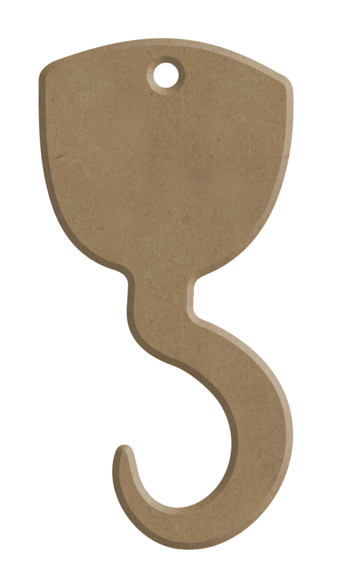 Gomille MDF Figuur 4x8 cm Piraten Haak