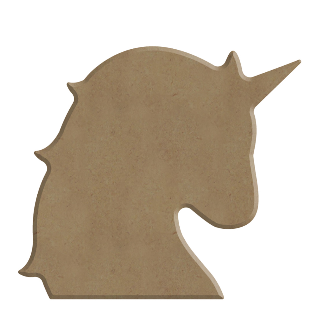 Gomille MDF-Figur 7x7 cm Einhorn