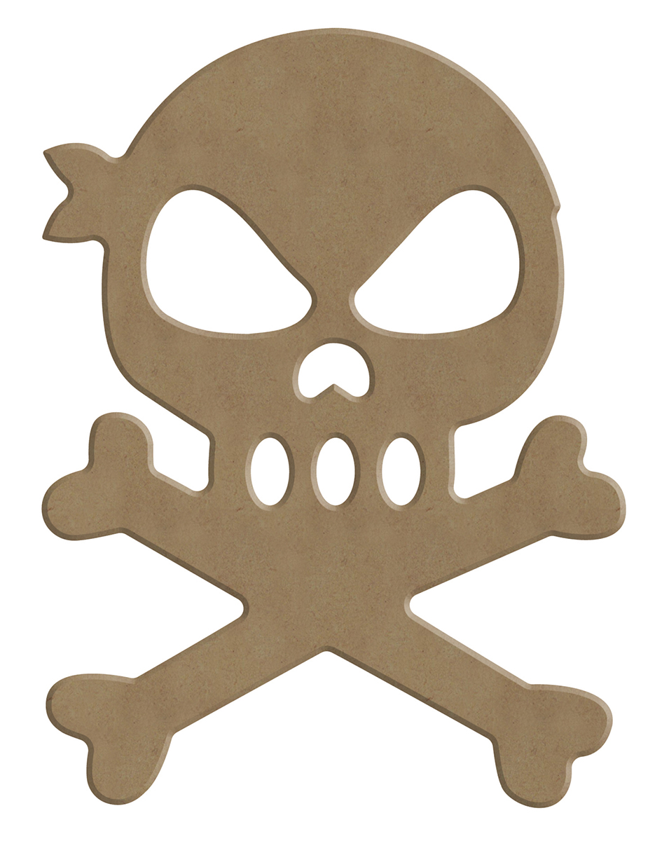 Gomille MDF Figuur 11x15 cm Schedel