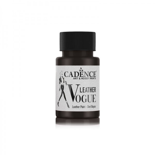 Cadence Leather Vogue Leather Paint 50 ml LVM-09 Metallic Black