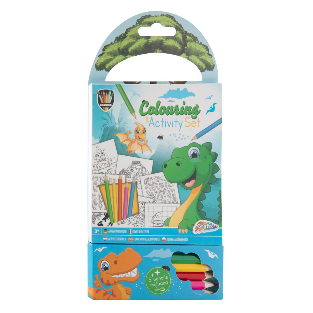 Grafix Kleur- en Activiteitenblok Dino's