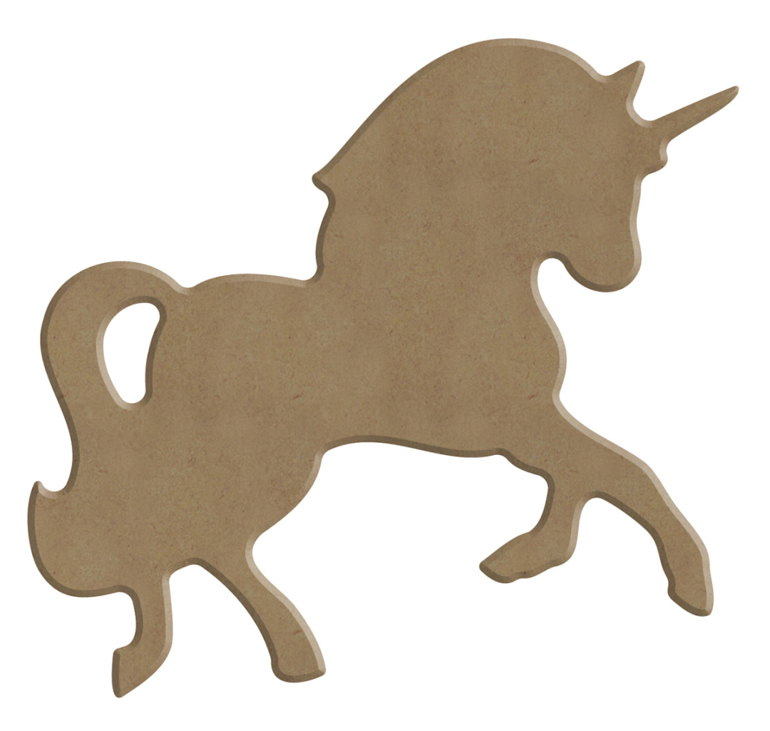 Gomille MDF Figuur 11x10 cm Unicorn