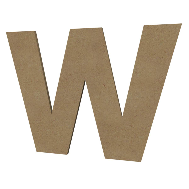 Gomille MDF Hoofdletter W 20 cm