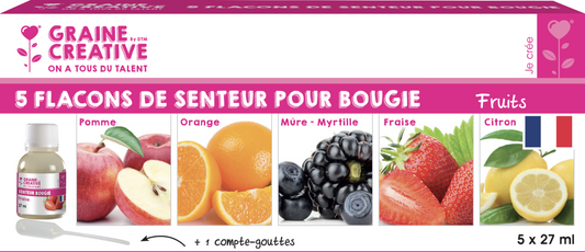 GC Candles Fragrance Oil Set 5x27 ml Fruit