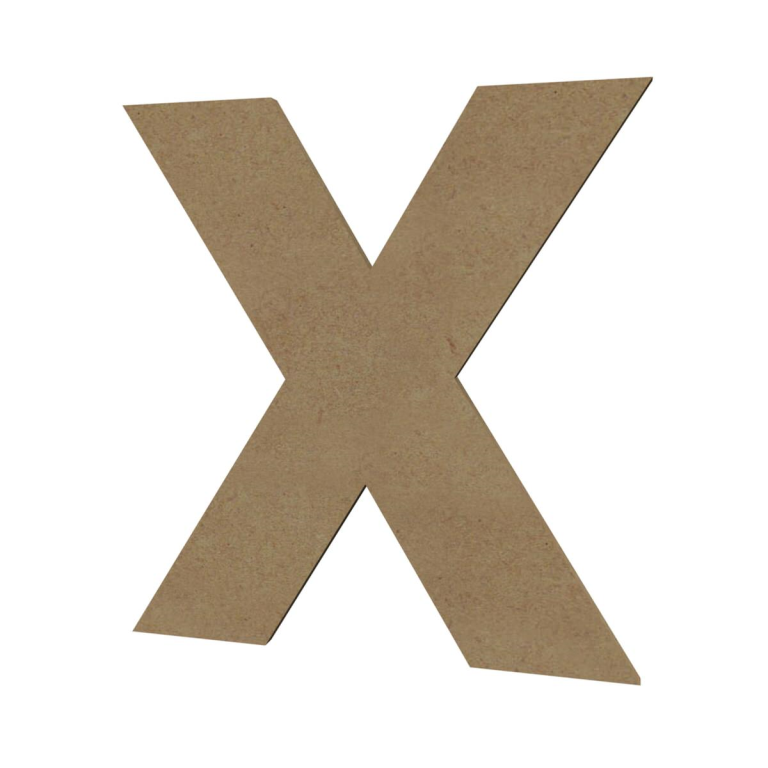 Gomille MDF Großbuchstabe X 20 cm