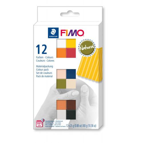 Fimo Soft Set Etui 12 Halve Blokken - Polymeerklei / Boetseerklei