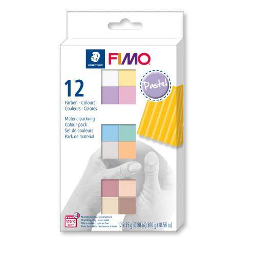 Fimo Soft Set Pastel 12 Halve Blokken - Polymeerklei & Boetseerklei