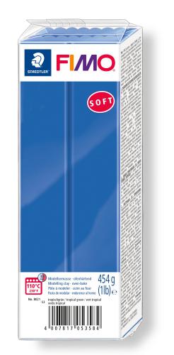 Fimo Soft Brilliant Blauw 454g - Polymeerklei / Boetseerklei