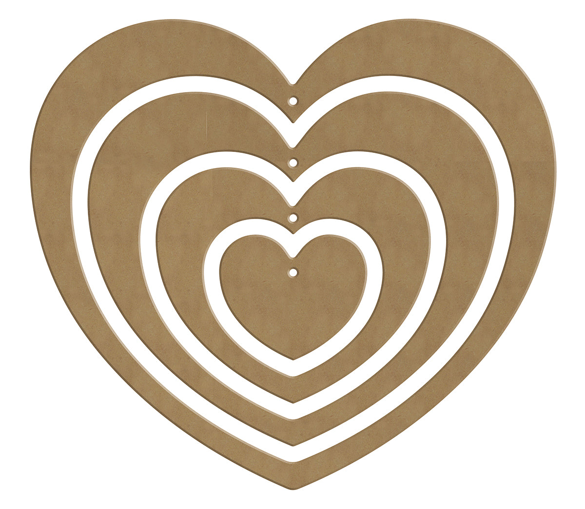Gomille MDF Figurenset Herzen 28x25 cm