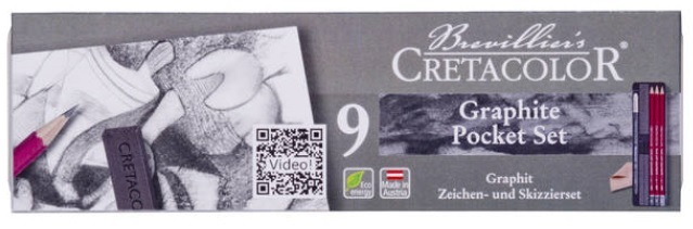 Cretacolor Graphit Pocketset 9-teilig