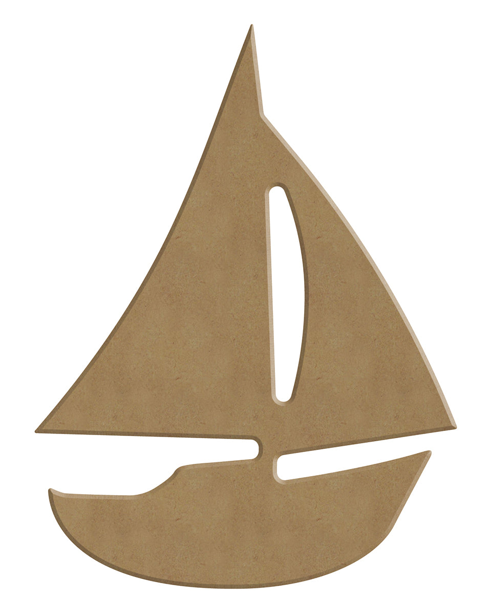 Gomille MDF Figur 11x14 cm Segelboot