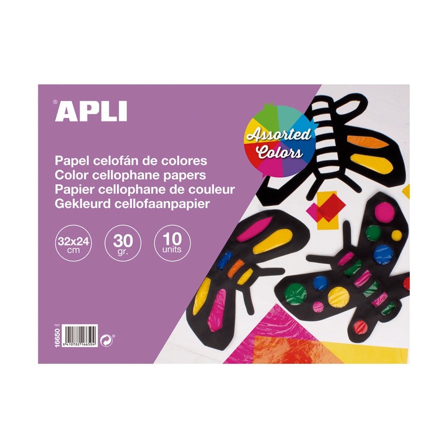 Apli Cellophanpapier Block 21x24 cm 10 Blatt