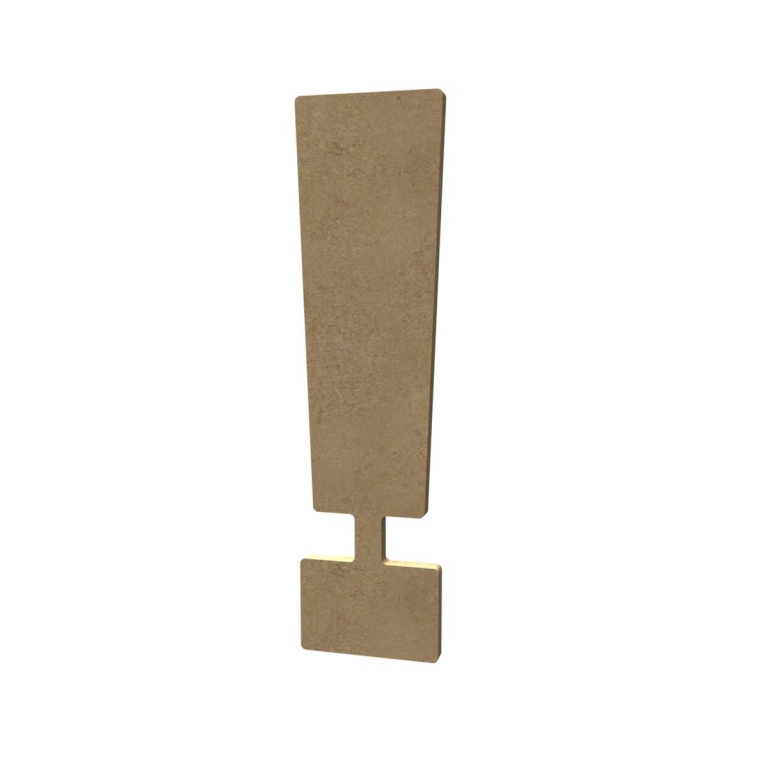 Gomille MDF Exclamation Mark Symbol 20 cm