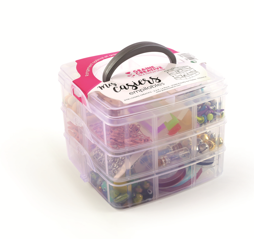 GC Plastic Storage Tower 3-tier 15x15x13 cm
