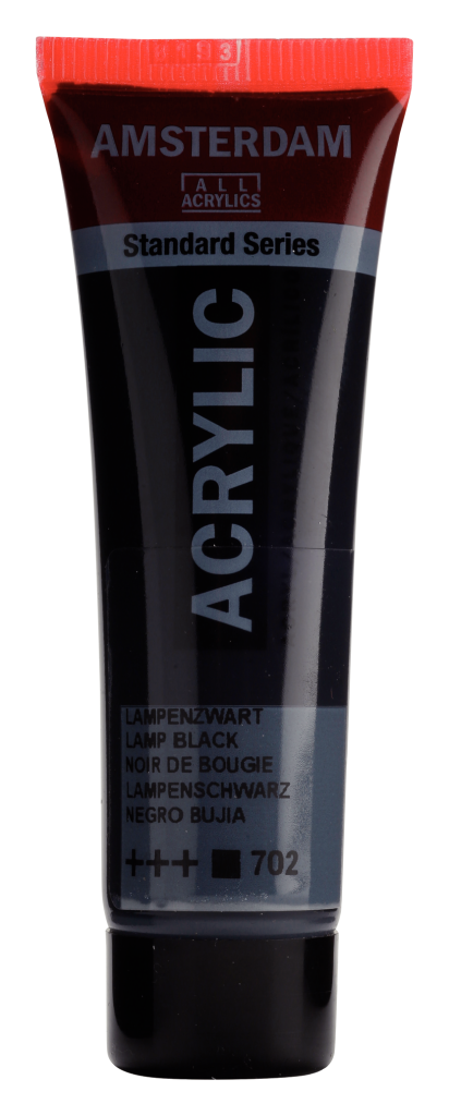 Royal Talens Amsterdam acrylverf 20 ml 702 - Lampenzwart