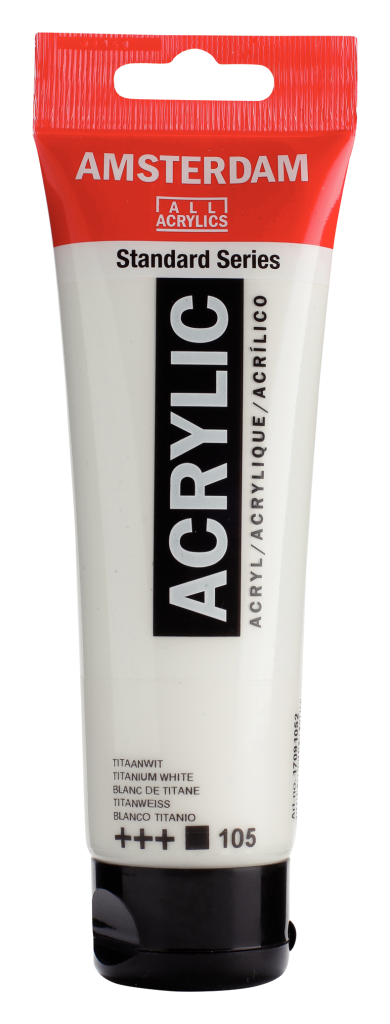 Royal Talens Amsterdam acrylverf 120 ml 105 - Titaanwit