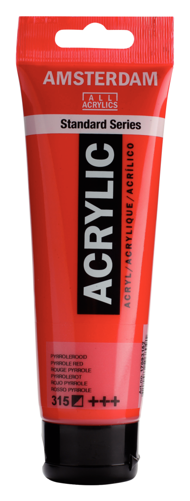 Royal Talens Amsterdam acrylverf 120 ml 315 - Pyrrolerood
