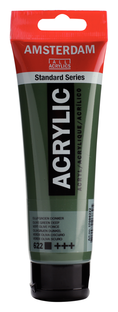 Royal Talens Amsterdam Acrylic Paint 120 ml 622 - Olive Green Deep