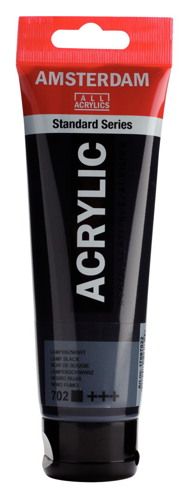 Royal Talens Amsterdam acrylverf 120 ml 702 - Lampenzwart