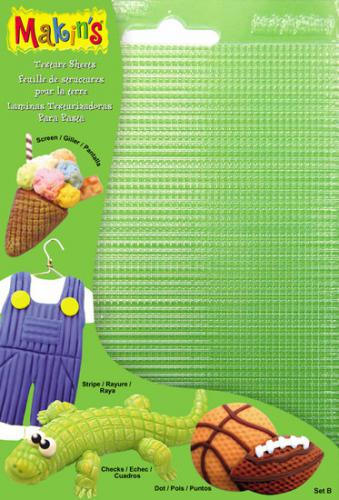 Fimo Texture Sheets Set B met patronen - Polymeerklei / Boetseerklei