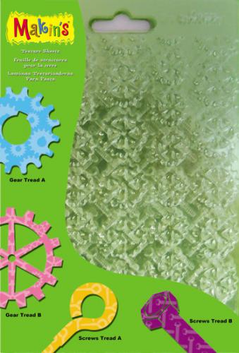 Fimo Textuurplaten Set F (Tandwielen, Schroeven) - Polymeerklei