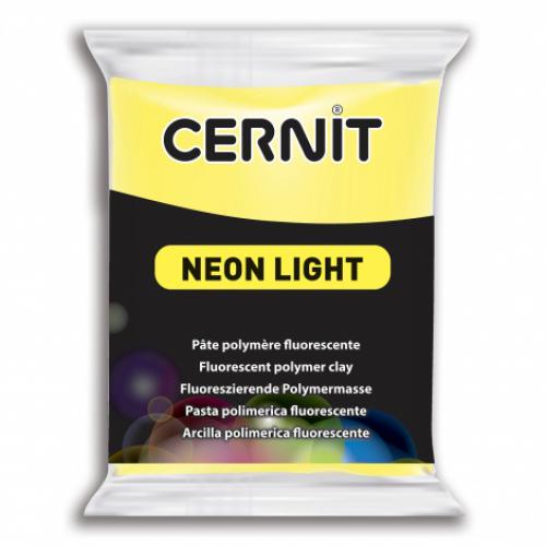 Cernit Neon Light Geel 700, 56gr - Polymeerklei / Boetseerklei