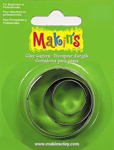 Makins Clay Uitsteekvormen Rond 3-delig - Polymeerklei | Boetseerklei