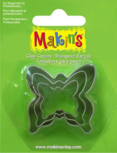Makins Clay Uitsteekvorm Butterfly 3 PC Set - Polymeerklei