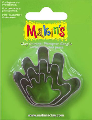 Gereedschap Makins Clay Uitsteekvorm Hand Set - Polymeerklei