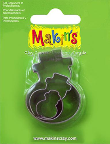 Makins Clay Uitsteekvorm Sneeuwman Set - Polymeerklei / Boetseerklei