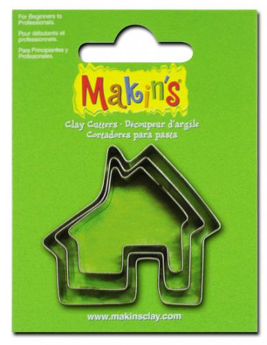 Makins Clay Uitsteekvorm House 3 PC Set - Polymeerklei / Boetseerklei