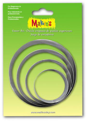 Makins Clay Uitsteekvorm Rond 4-delige set - Polymeerklei / Boetseerklei