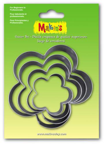 Makins Klei Uitsteekvorm Bloemen Set 4 Stuks - Boetseergereedschap