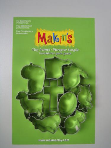 Makins Clay Uitsteekvormen Easter 9 PC Set - Polymeer & Boetseerklei