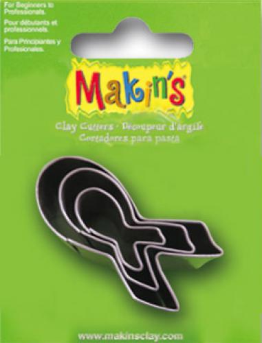 Makins uitsteekvorm BCA Ribbon 3 PC Set - Polymeerklei / Boetseerklei