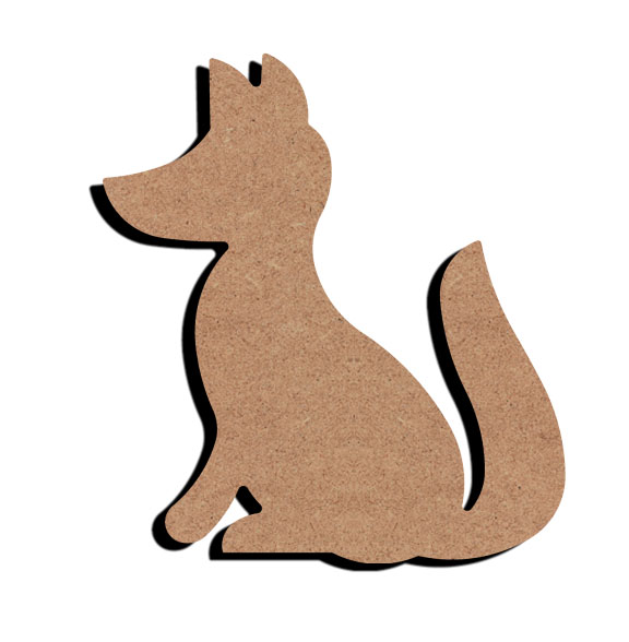 MDF Fox Figure 15 cm