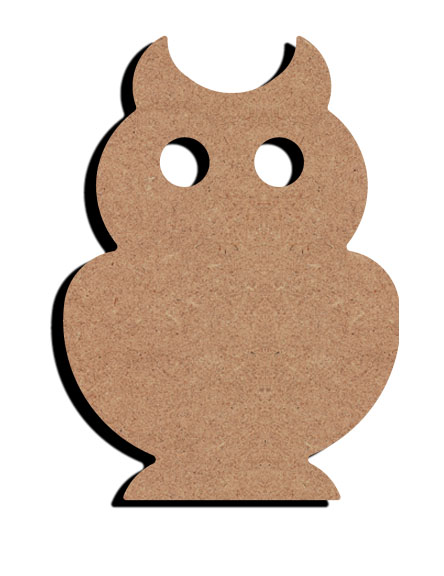 MDF Figur Eule 15 cm