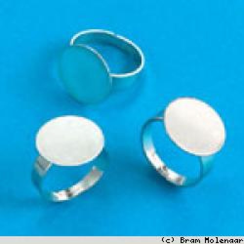 FIMO Plakring 12mm Zilverkleurig - Sieraad Onderdeel voor Polymeerklei
