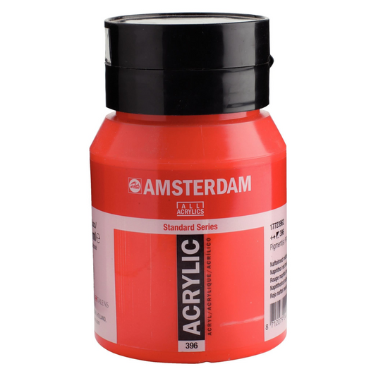 Royal Talens Amsterdam Acrylverf 396 Naftolrood Middel 500 ml