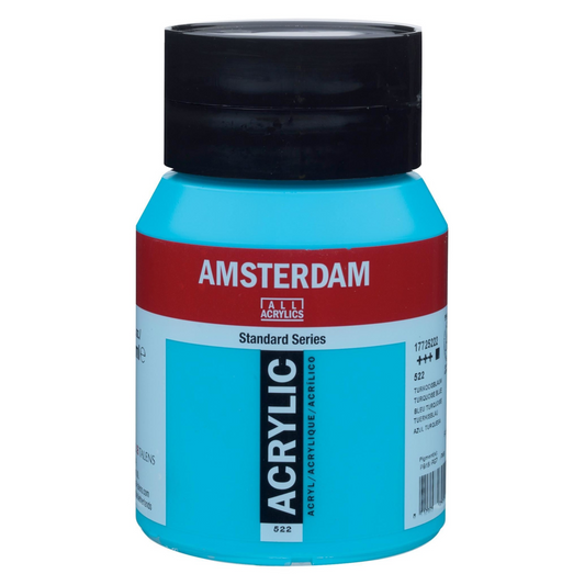 Royal Talens Amsterdam Acrylverf 522 Turkooisblauw 500 ml